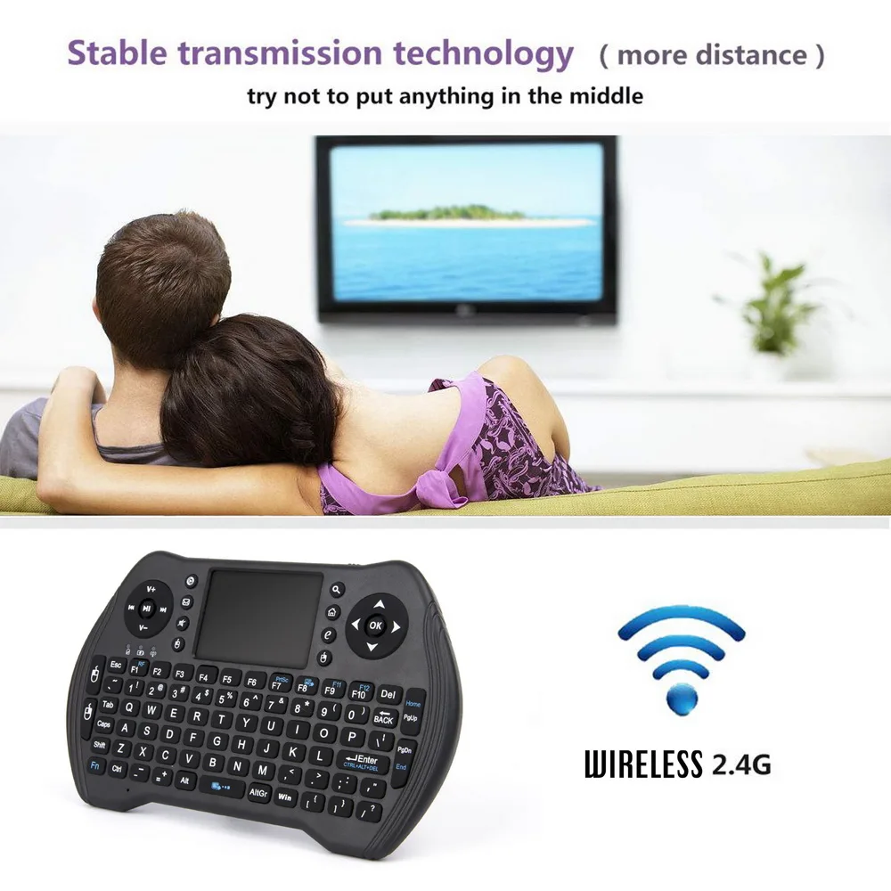 

MT10 wireless Keyboard Russian English French Spanish 3 colors Backlit 2.4G Wireless Touchpad For Android TV BOX Air Mouse