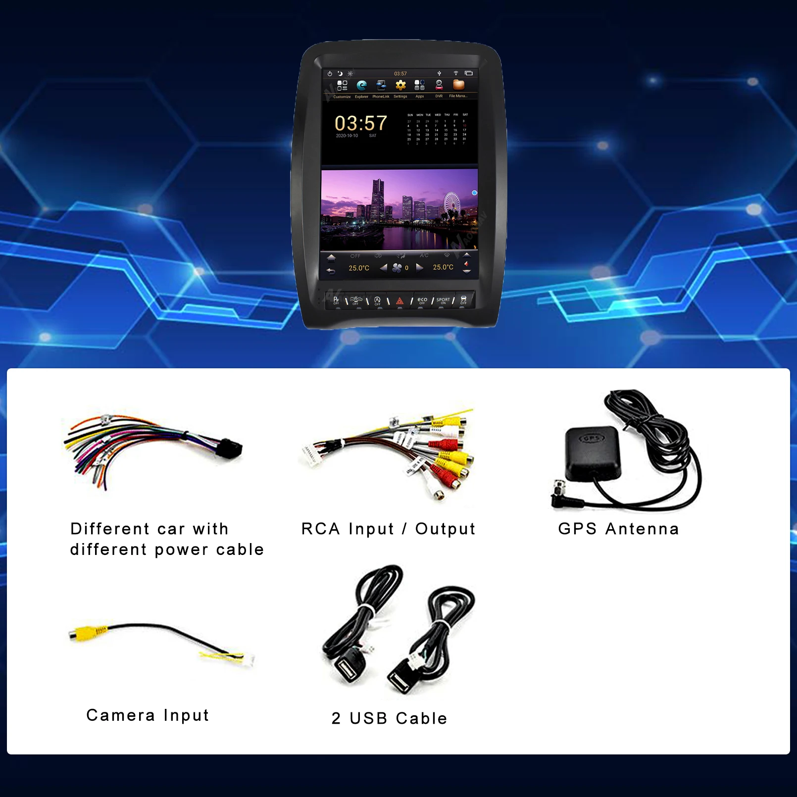 Tesla стиль вертикальный умный автомобильный радиоприемник для DODGE Durango 2011- 2018