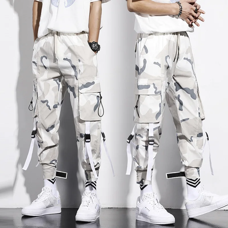 

Camouflage Military Cargo Pants Men Fashion Casual Techwear Hip Hop Harem Pants Male Joggers Streetwear Sport Sweatpants Punk