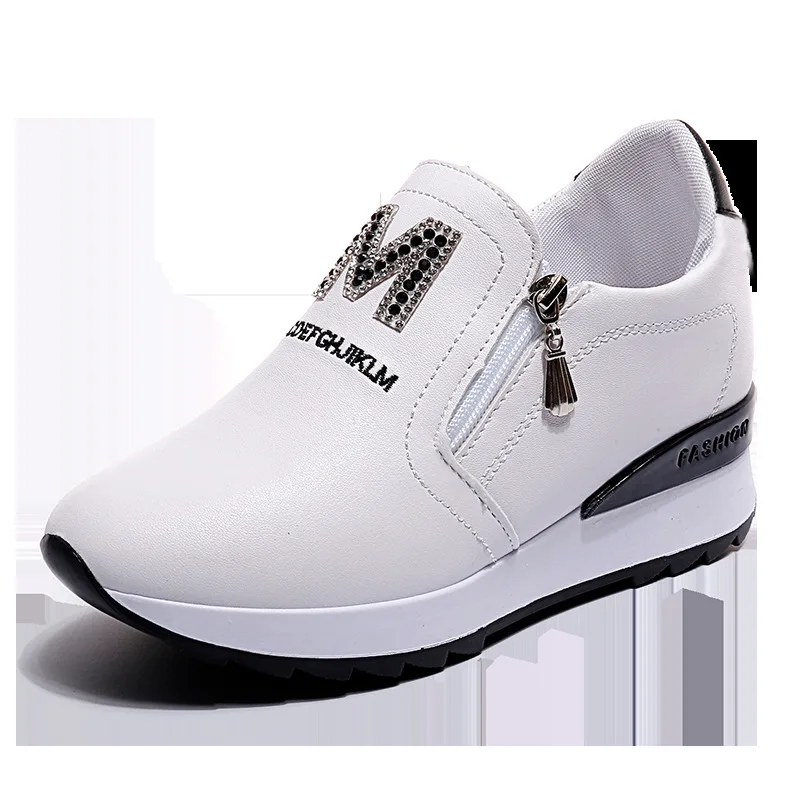 

2020 New Net Red Women's Shoes Autumn Korean-Style All-match Sports Platform Autumn Shoes Elevator White Shoes Women