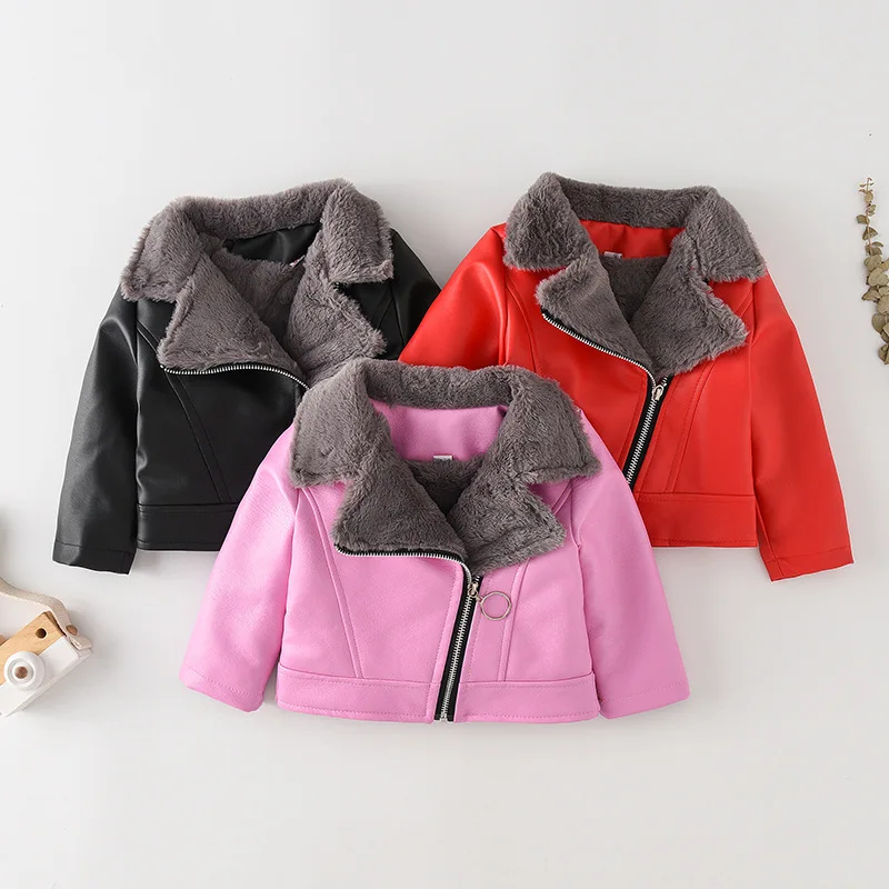 2019 зимнее пальто для девочек и мальчиков толстые теплые из искусственной кожи с