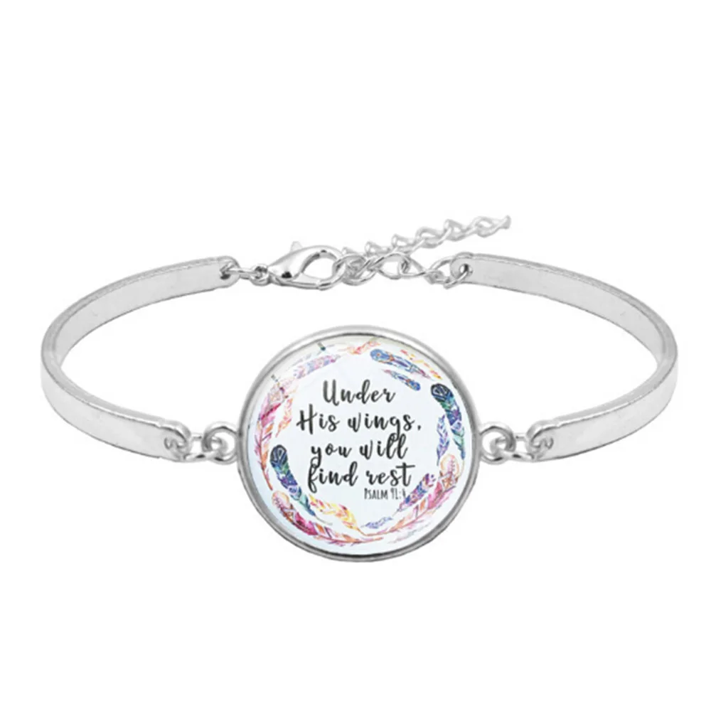 1 шт. Модные женские браслеты с текстами и сюжетами из Библии изображением Иисуса