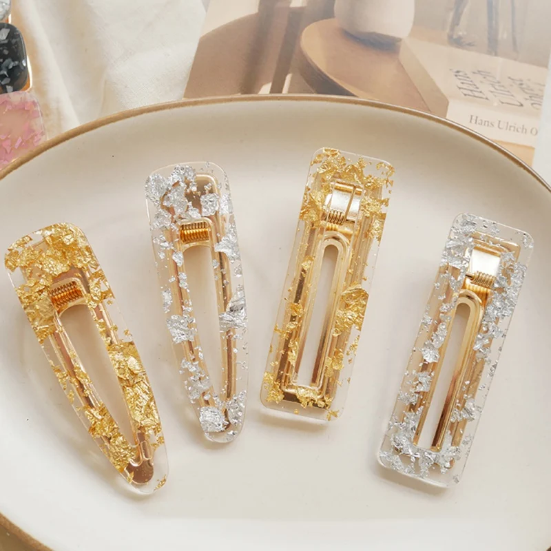 

Ободок из оловянной фольги, блестки для волос, аксессуары для женщин и девочек, акриловые полые прямоугольные заколки для волос, треугольны...