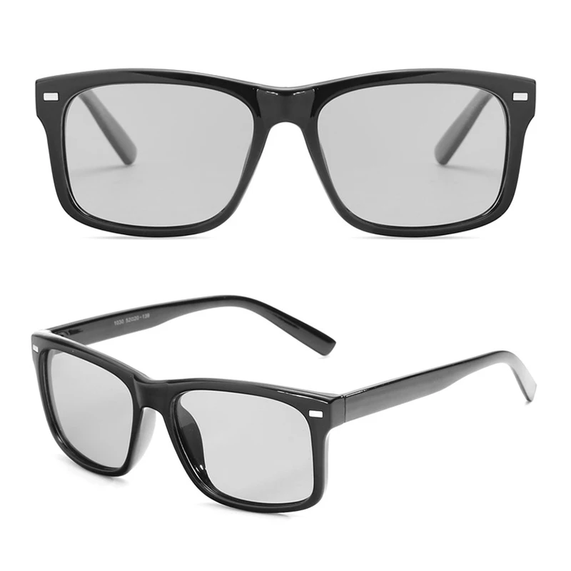 Солнцезащитные очки для мужчин и женщин квадратные поляризационные фотохромные