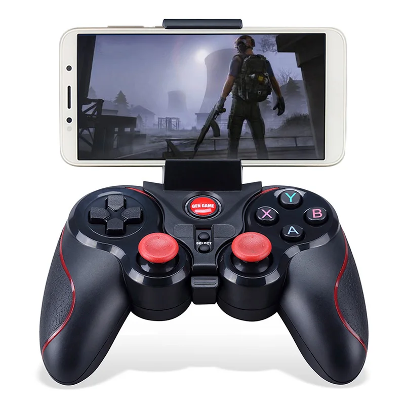 Gen Game S5 Bluetooth геймпад беспроводной игровой контроллер с держателем для игровой консоли Android PS3 Tv Box