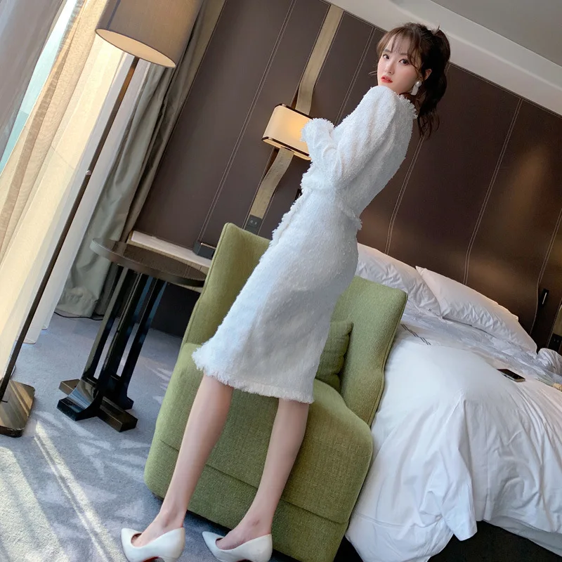 

Early Autumn Women 's Suit Fringed Short Top High Waist Split Skirt Two Piece Set Women Fall Clothes for Women Office Lady Full