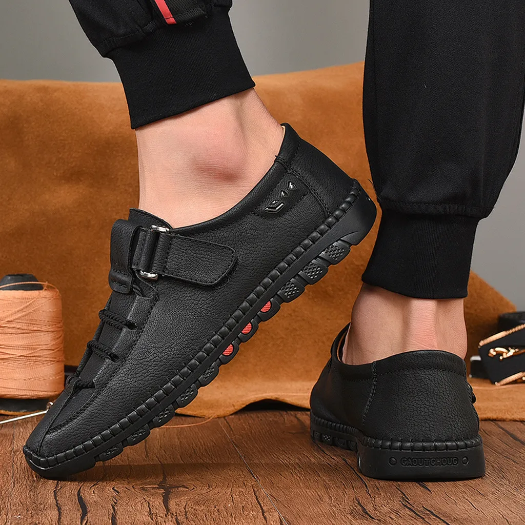 

Outdoor Men Casual Shoes Breathable Flats Plus Velvet Leisure Shoes
