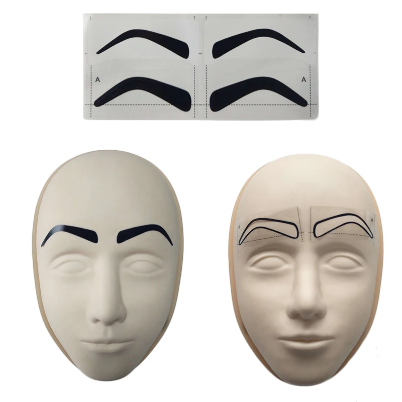 25 шт. одноразовая трафаретная наклейка для бровей микроблейдинг PMU инструменты