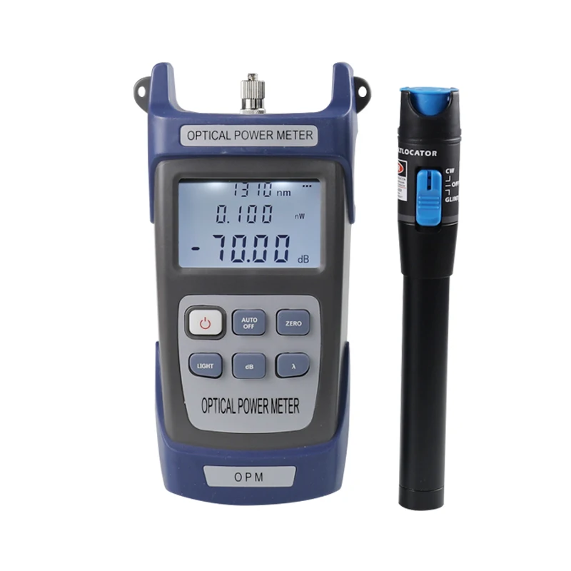 2 in1 VFL 30mW Visual Fault Locator Fiber optic test pen FTTH fibra optica Tool Kit Fiber Optical Power Meter -70 + 10dBm