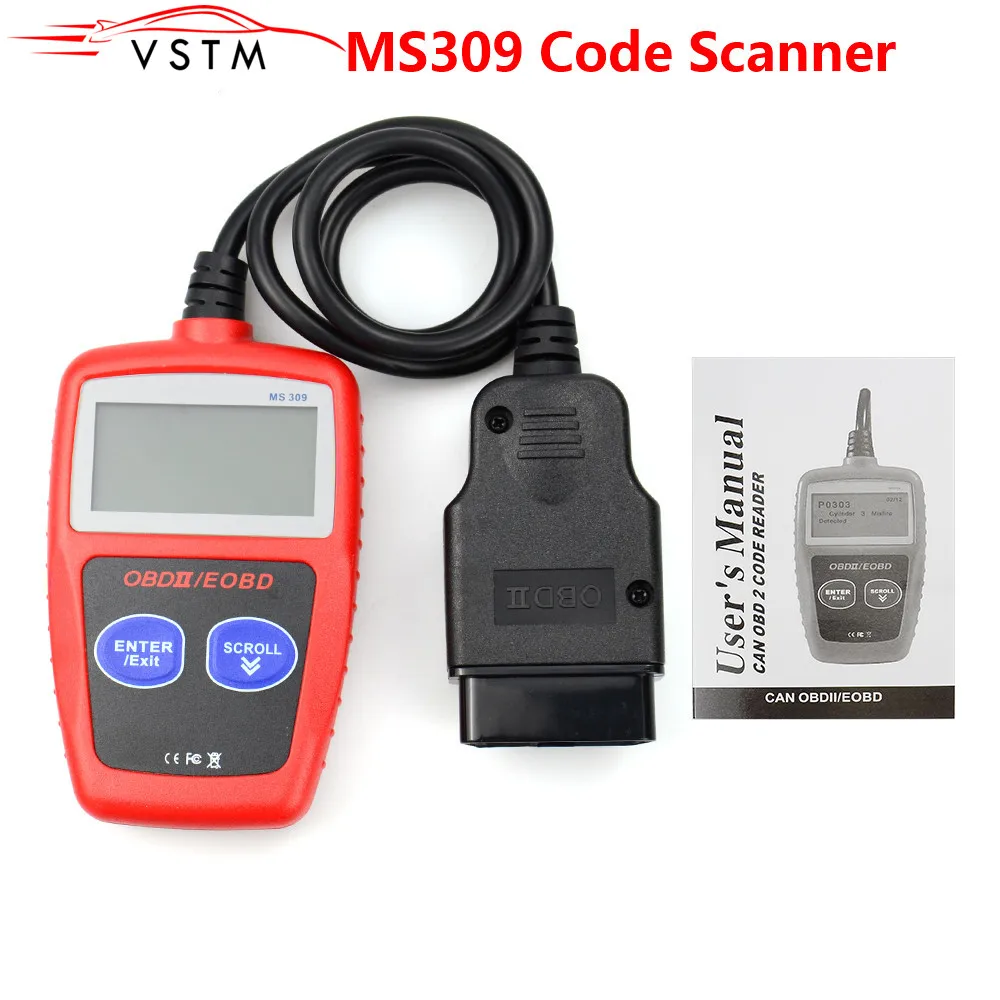 Сканер кодов MS309 CAN BUS OBD2 считыватель автомобиля EOBD OBD II диагностический