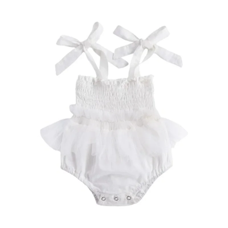

Hot sale 2021 children's clothing new children's swimwear newborn girls baby net gauze sling swimwear cute kids