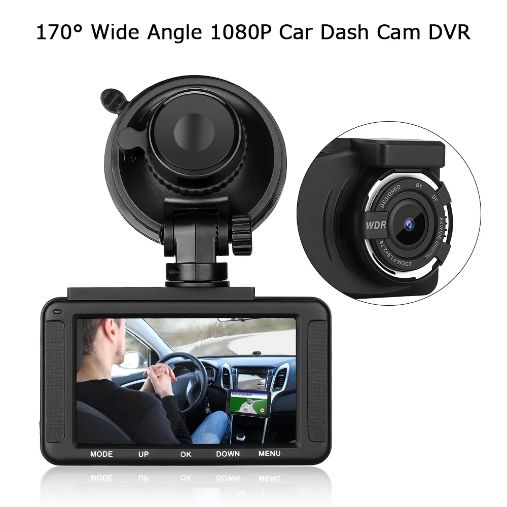 Автомобильный видеорегистратор CBlueskysea H191 FHD 1080P 3 0 дюйма широкий угол обзора 170 ° 30
