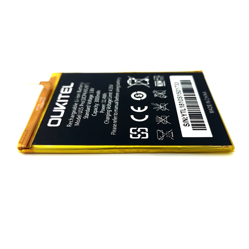 

100% Original 3000mAh U 15 Pro Battery For Oukitel U15 PRO Phone In Stock High Quality +Tracking Code