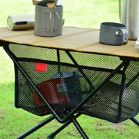 portable folding table storage net shelf bag stuff mesh for picnic outdoor camping barbecue kitchen folding table rack hanging
