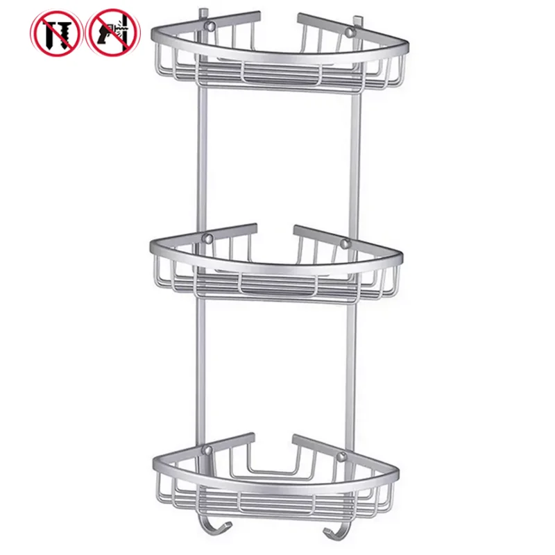 Настенная полка для ванной комнаты треугольная хранения подвесная настенная