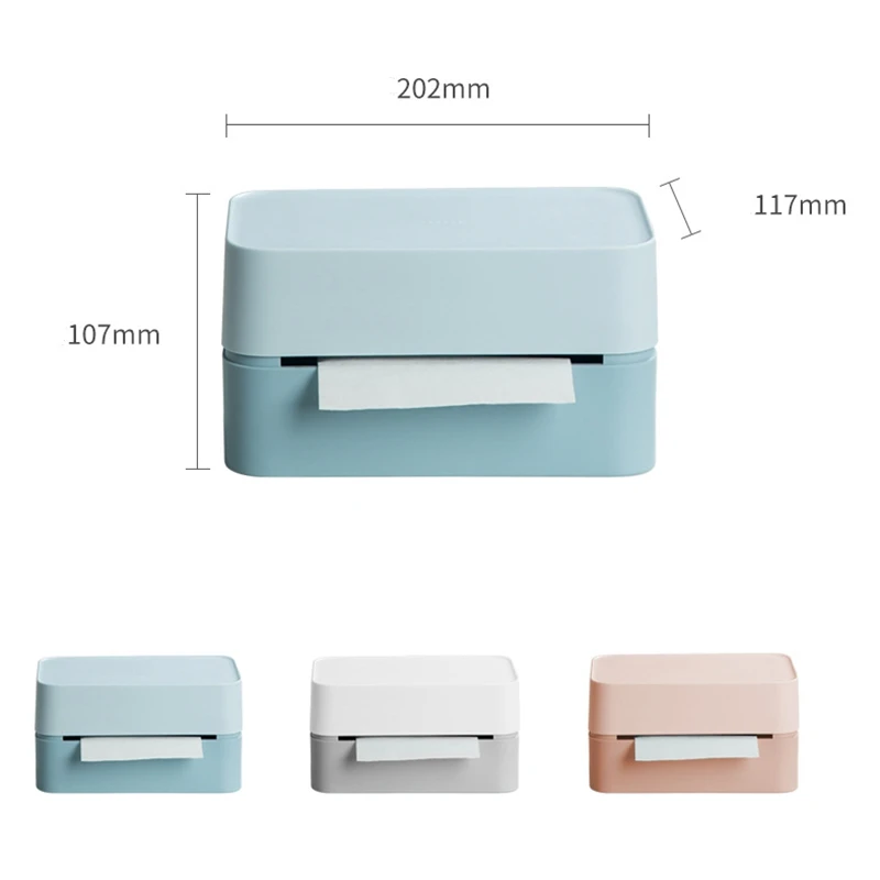 

Tissue Box Cover Hotel Car Container Towel Napkin Case Holder Home Office Supplies