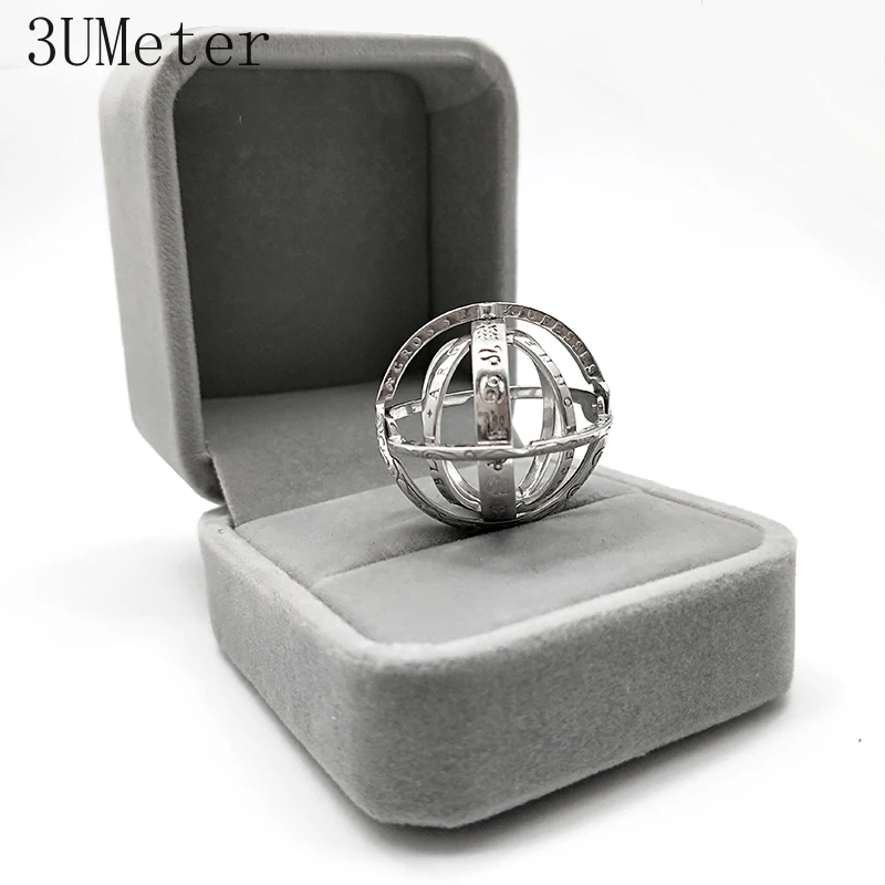 Новое кольцо с астрономическим шариком из серебра 925 пробы 3 метра для влюбленных