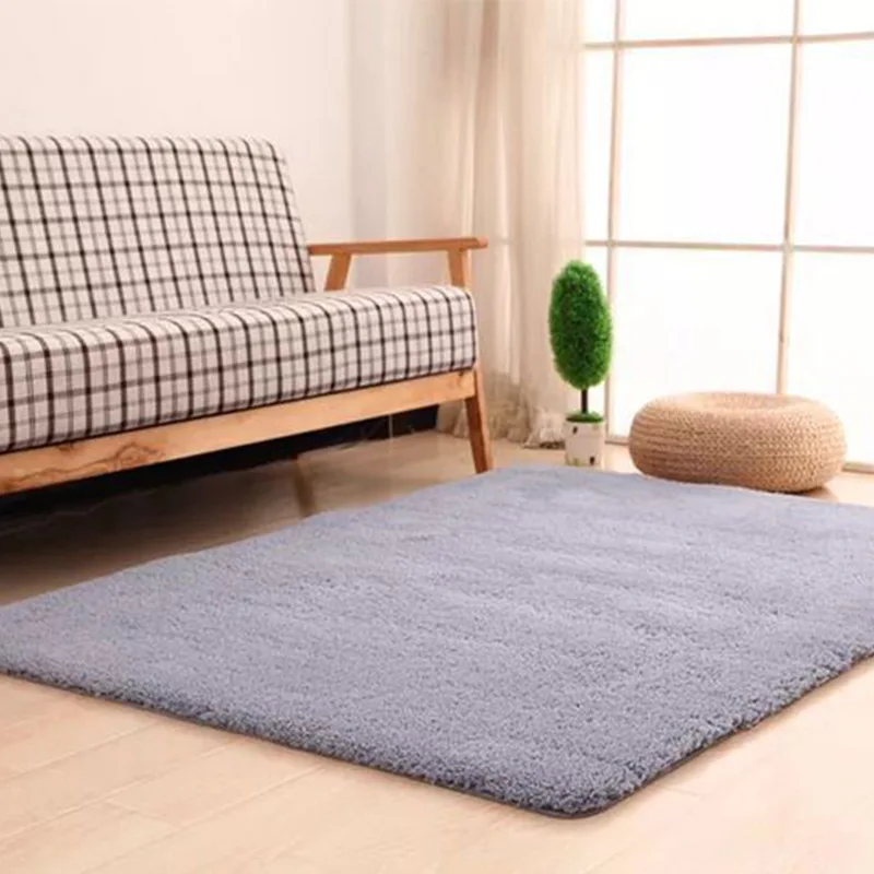 Ковер из искусственного меха пушистый прямоугольный твердый ковер для ванной