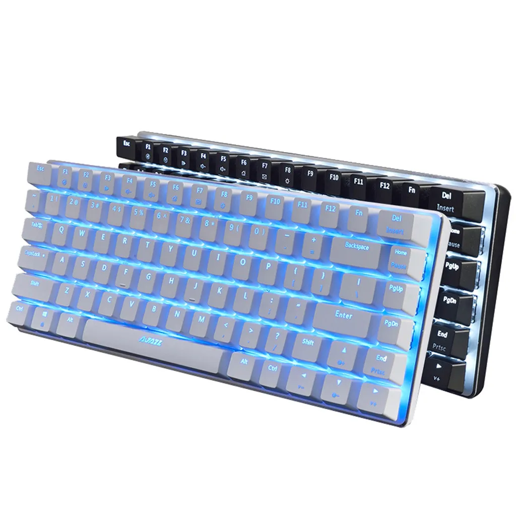 

2021 new gaming mechanical keyboard RGB hybrid backlit 82 key waterproof keyboard for compact gaming laptop