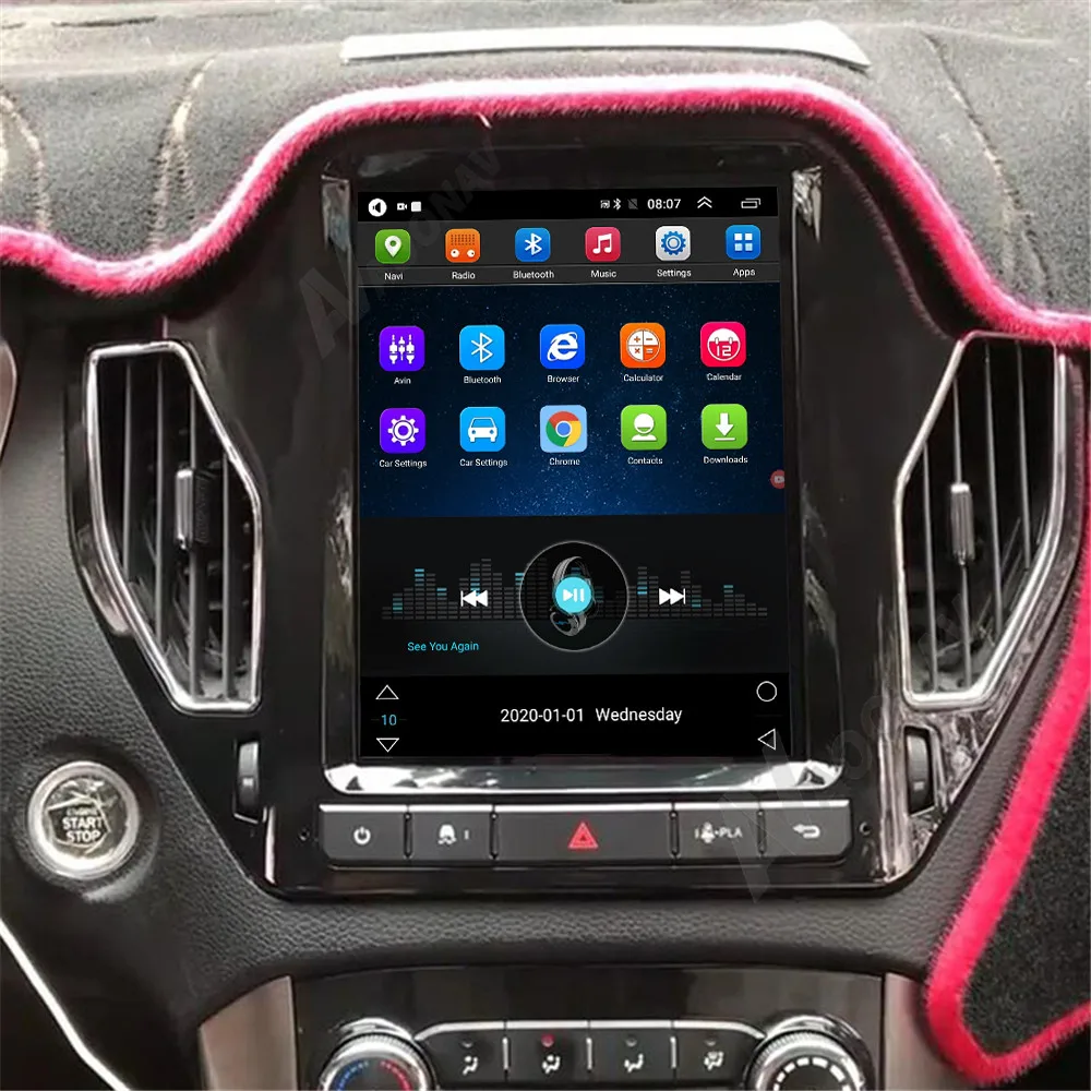 

2 din Android car stereo autoradio Tesla style for Hyundai Santa Fe 2017 car radio multimedia player GPS navi head unit