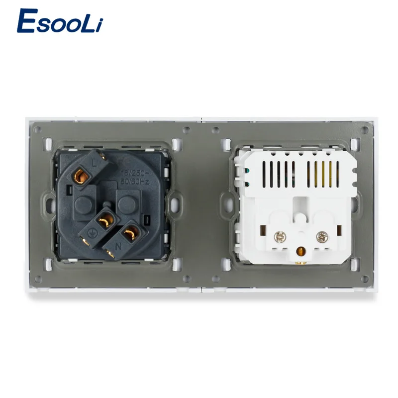 Французская стандартная настенная розетка из хрустального стекла Esooli с 2