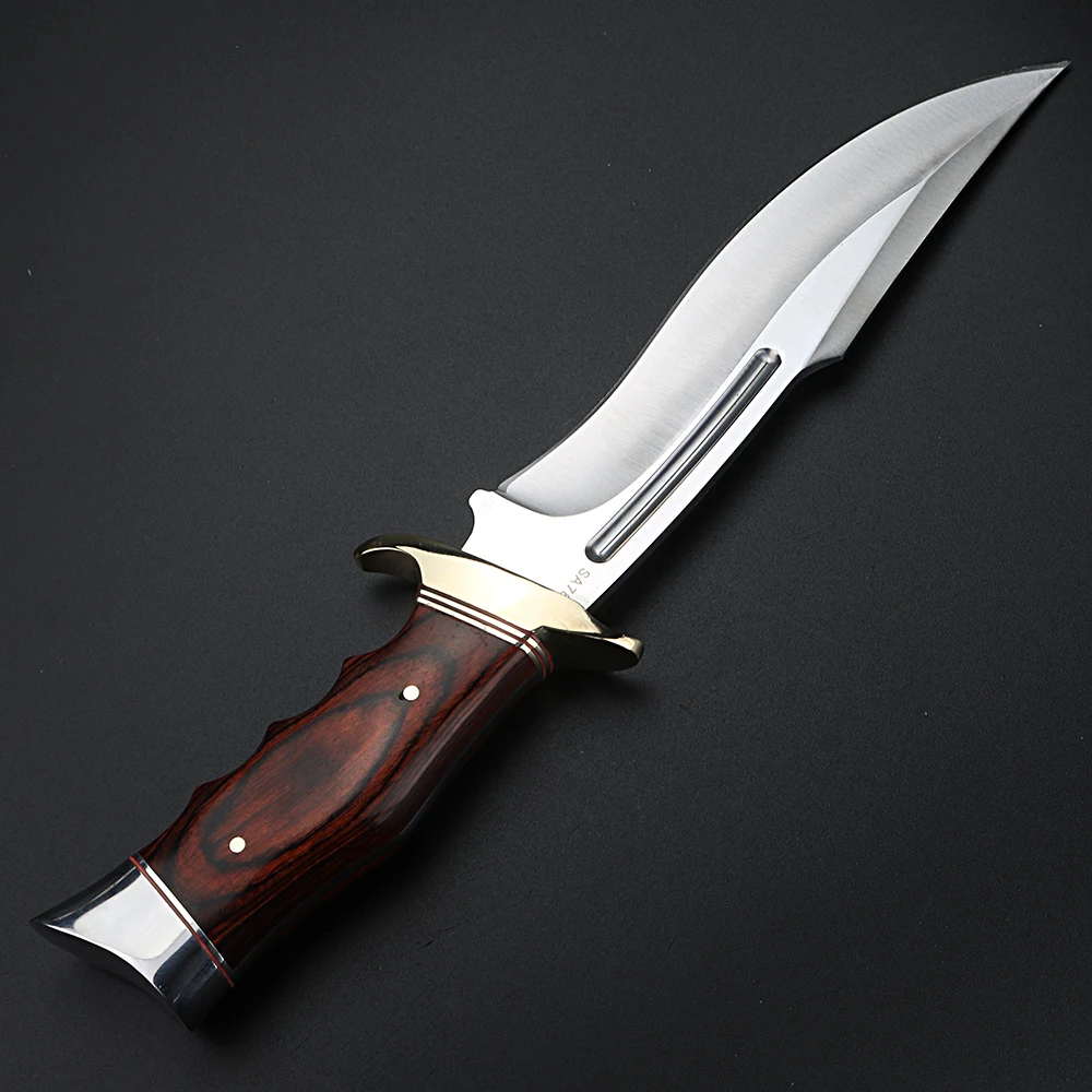 Outdoor knife camping hunting self-defense short straight survival high hardness military retired |