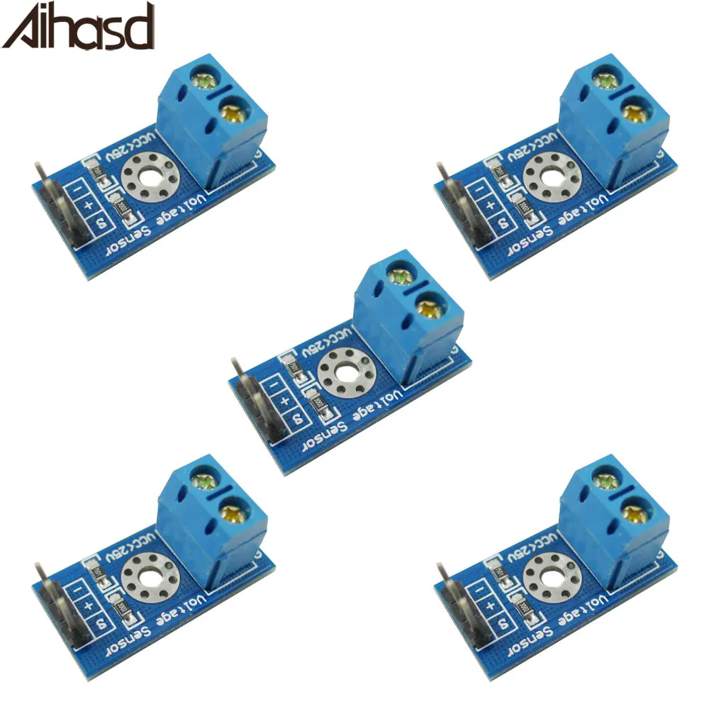 5 шт./лот модуль датчика напряжения постоянного тока 0-25 в с кодом для Arduino |