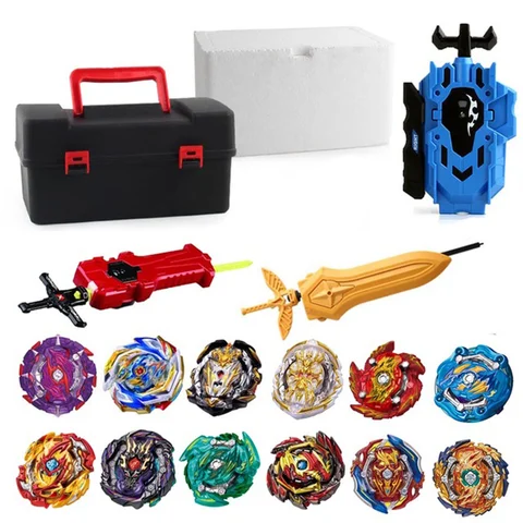 Волчок Beyblade с лаунчером, набор игрушек с ареной и стартером, металлический Бог Bayblade Bey Blade Blades, искрящие игрушки