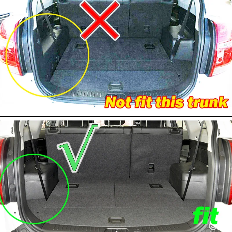 Задняя подкладка багажника напольный коврик протектор лотка для Chevrolet Holden Captiva 7