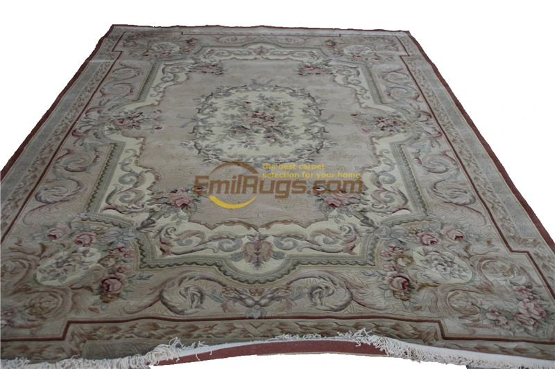 Goedkoop Een Interessante Antieke Spaanse Savonnerie Rug Woonkamer Slaapkamer Huishoudelijke Ronde Gebied Wol Breien Tapijten