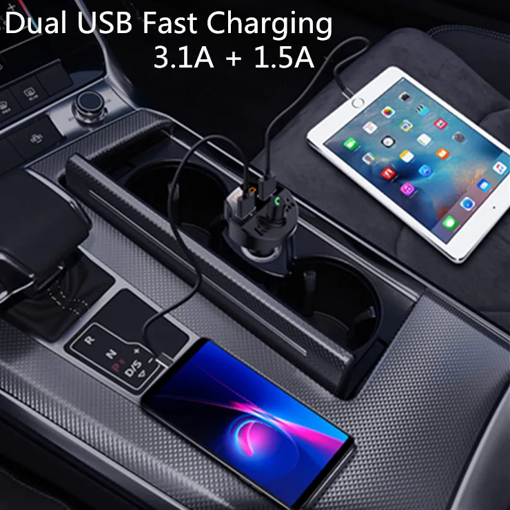 FM модулятор Автомобильный с поддержкой Bluetooth 5 0 и 2 мя USB портами|FM-трансмиттеры| |