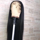 Термостойкие волосы черного цвета синтетический 13x3 кружевной передний парик для черных женщин детские волосы длинный шелковистый прямой парик из волокна