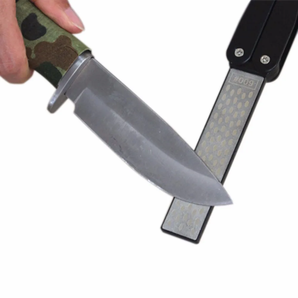 

Professional Double Sided Folded Pocket Sharpener Diamond Knife Sharpening Stone Outdoor Tool Kitchen Accessories