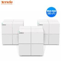 tenda mw6 mesh wireless gigabit router 11ac dual band 2 4g5 0ghz whole home wifi coverage system long range bridge repeater