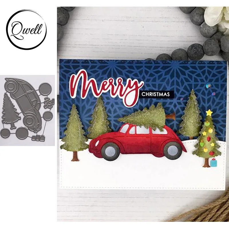 

QWELL Car Metal Cutting Dies for Scrapbooking and Card Making Paper Embossing Craft New 2019 die cuts