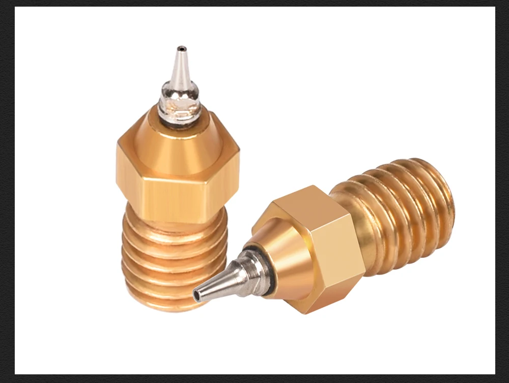 Высокое качество Budaschnozzle1.1 латунная насадка 0,2/0,3/0,4/0,5 мм 1,75 мм нити 3D-принтеры Запчасти для Ender-3 CR-10 j-head Hotend