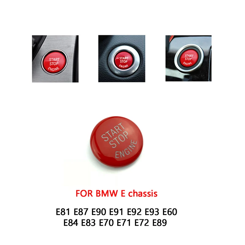 Для BMW E90 E60 E70 E71 E81 E92 E93 F10 F15 F25 F30 F34 F48 G30 E F G шасси кнопка запуска и остановки