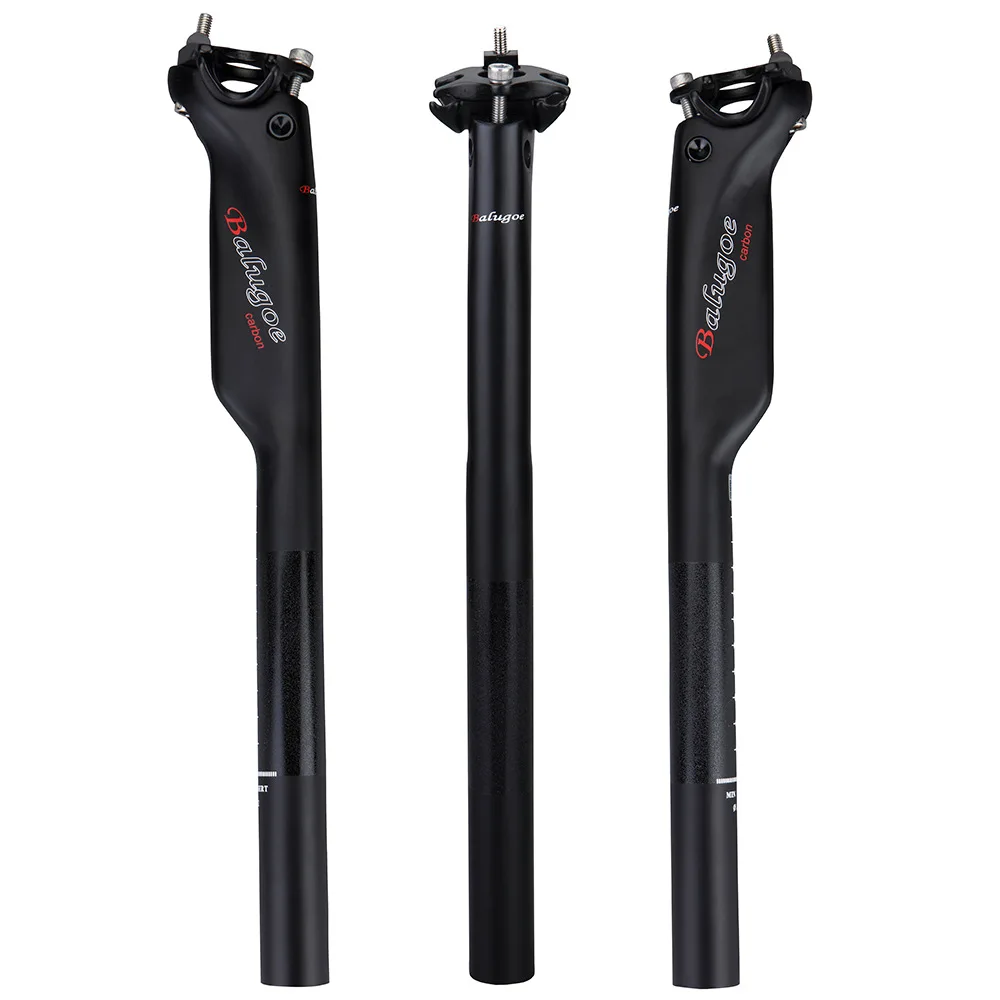 

EC90 Carbon Fibre MTB Bicycle Seatpost 350 400 MM For Road Mountain Bike Seatpost Post Seat Tube Matte Bike Parts 27.2 30.8 31.6