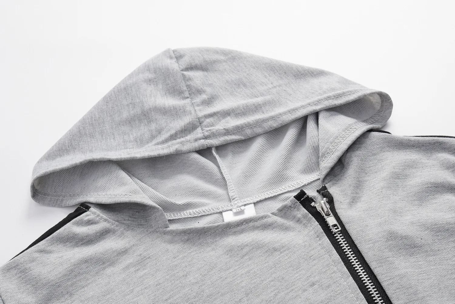 Женский спортивный костюм топ в полоску и штаны из двух предметов толстовка