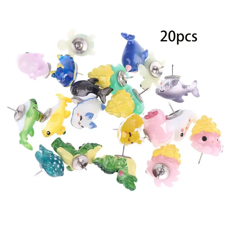 

Push Pin Cartoon Walvis Creatieve Tekening Pin Punaises Plastic Push Pin voor Ka