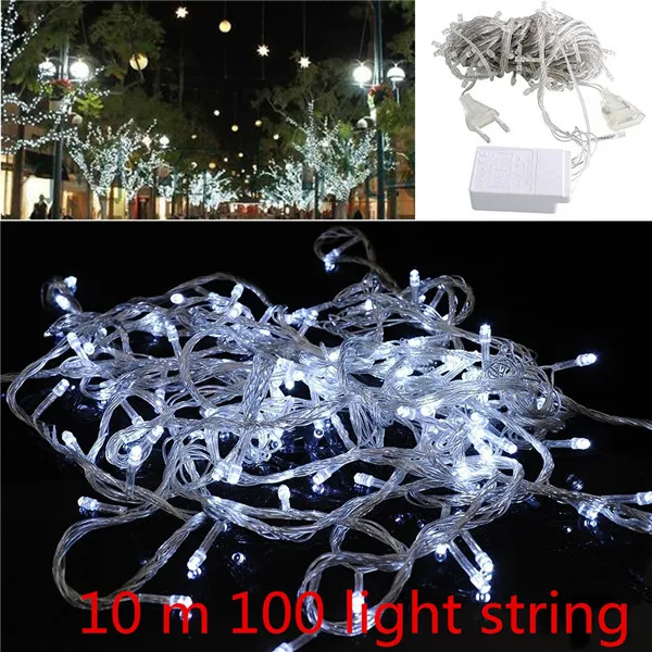 Новогодние украшения, светодиодные строчные украшения, рождественские украшения для дома, Рождественский орнамент, лампа Kerst Decoratie - Цвет: white