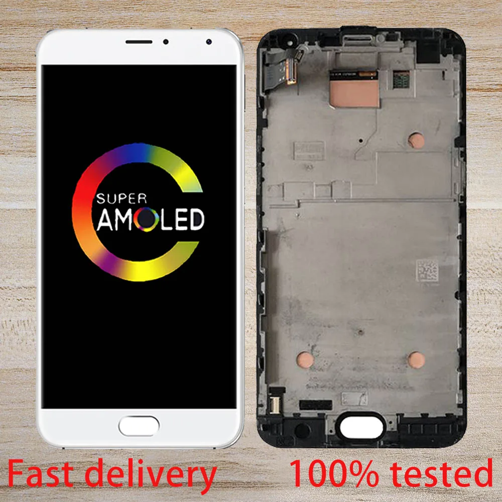 

Original 5.7" LCD Display For MEIZU Pro 5 AMOLED LCD Touch Screen With Frame Digitizer Assembly Replacement LCD For Meizu Pro 5