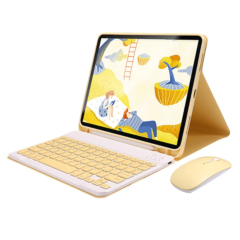 Для 2020 новый iPad Pro 12 9 Inch Tablet PC бум (Беспроводной клавиатура + мышь чехол ручка