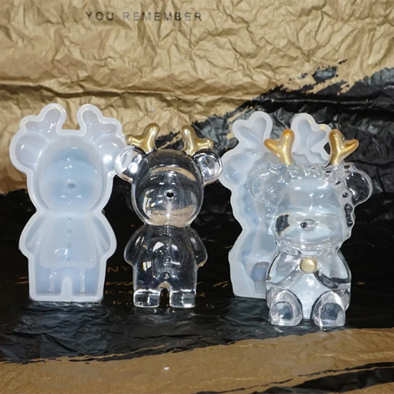 Рождественская силиконовая 3D форма сделай сам для ювелирных изделий эпоксидной