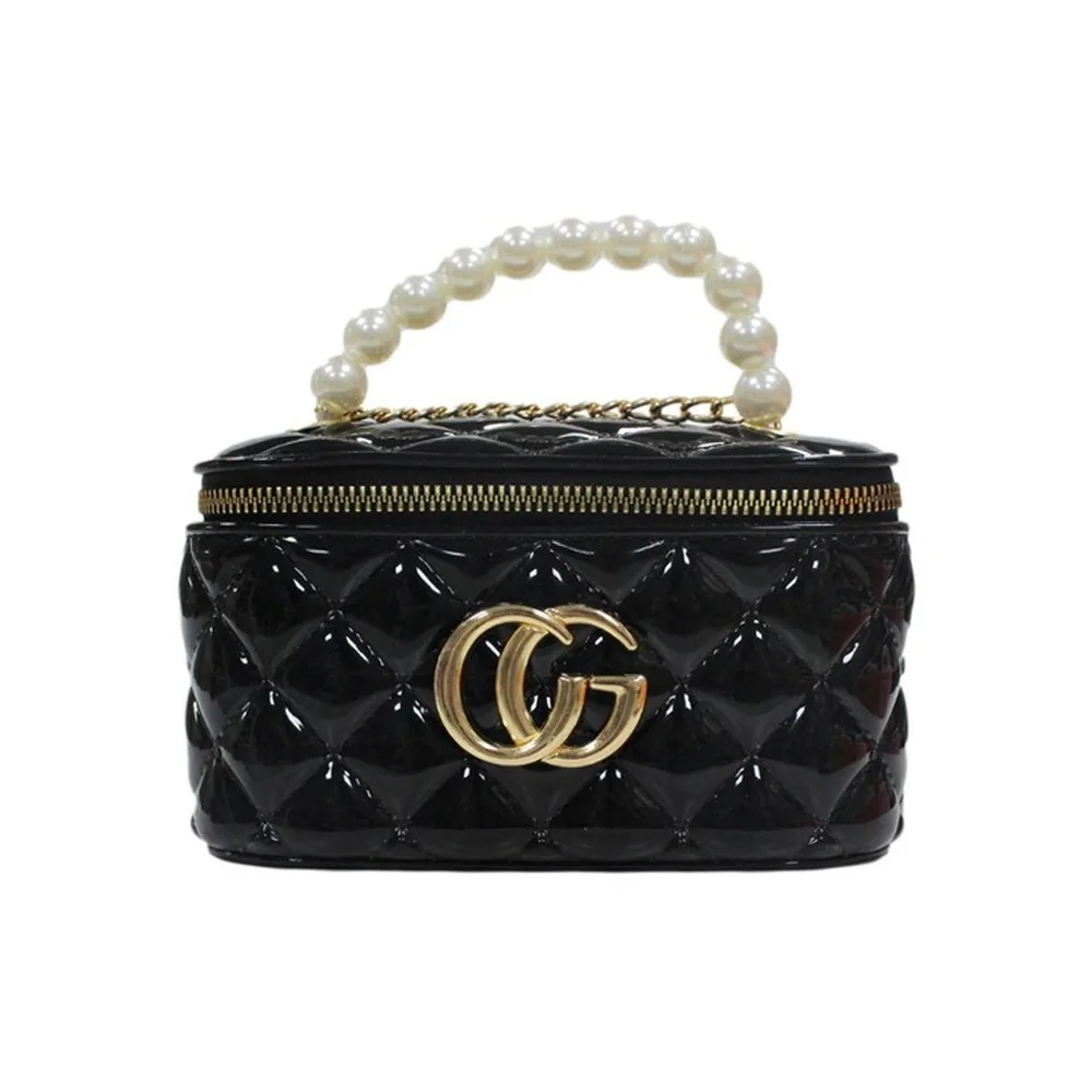 

Luxury Brand Women Shoulder Bags 2021 Fashion PVC Jelly Bucket Bag Makeup Pack Pearl Chain Crossbody Bag Lady Purses and Handbag