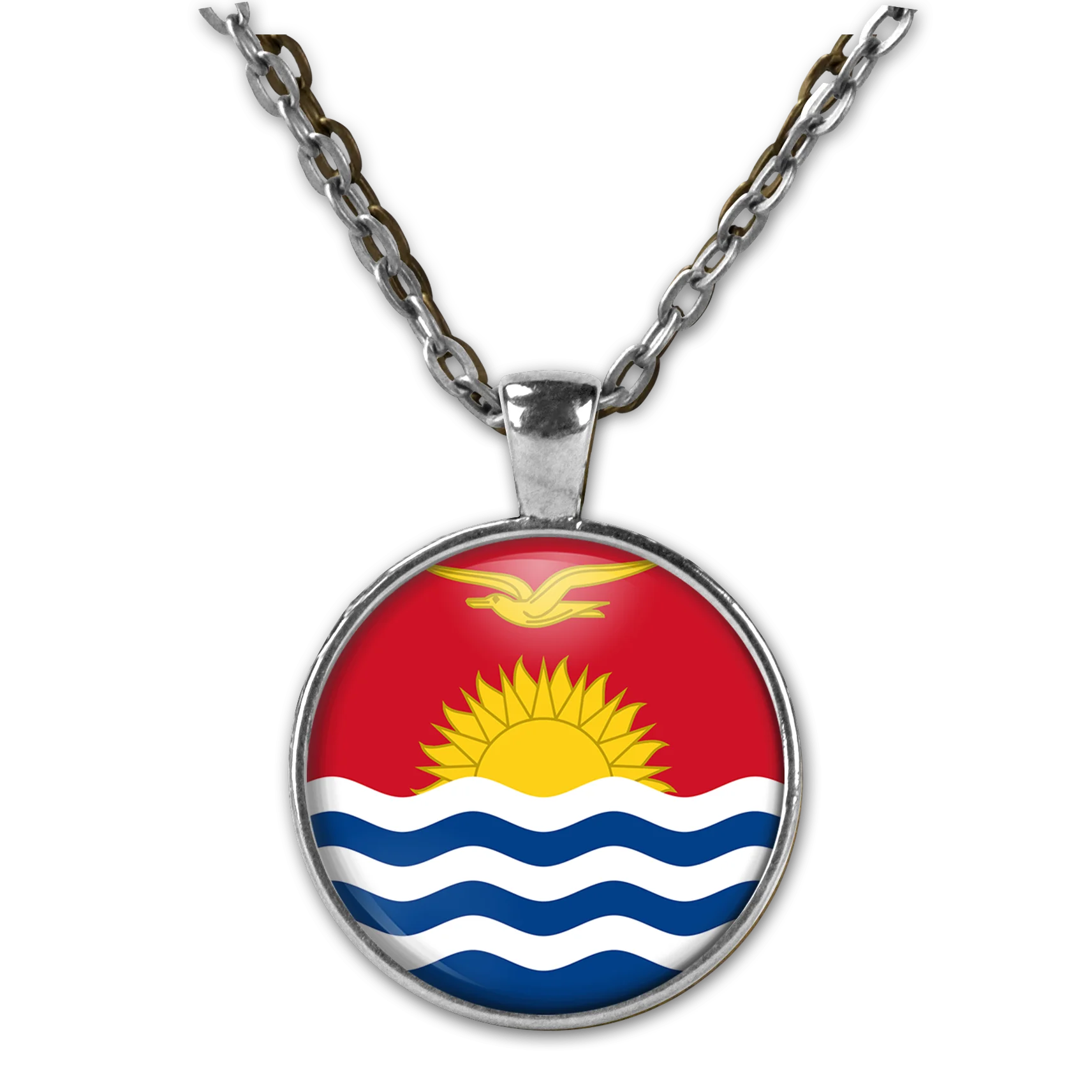 Kiribati персонализированные фото ожерелье женские ювелирные изделия с картинами s