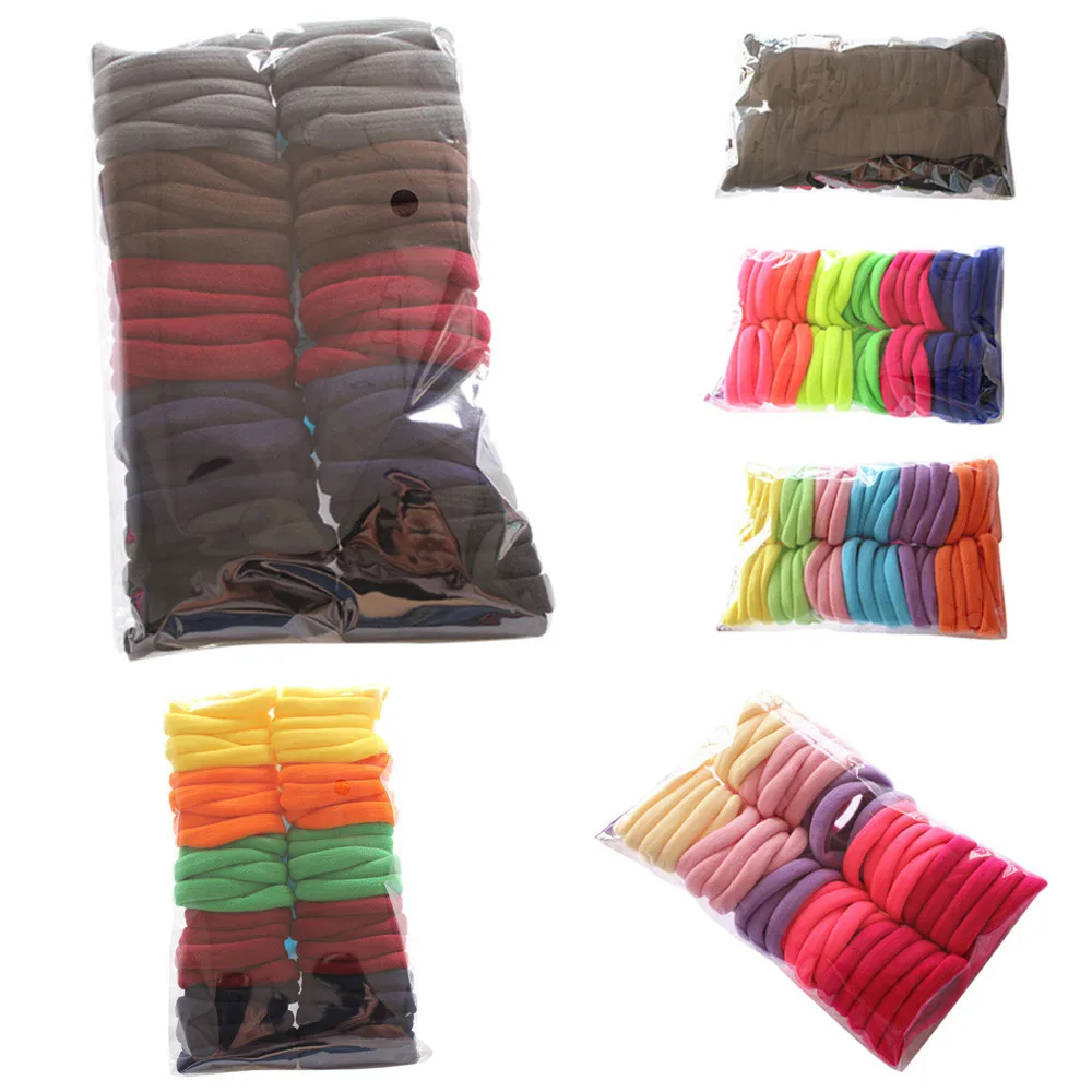 50 шт. резинка для волос девочек Браслет-хвостик аксессуары | Красота и здоровье