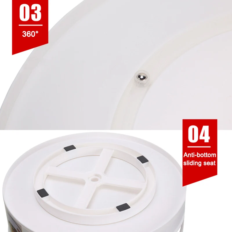 

Non-Skid 360 Degree Rotating Storage Container Organizer for Home Kitchen Cosmetics Seasoning RH