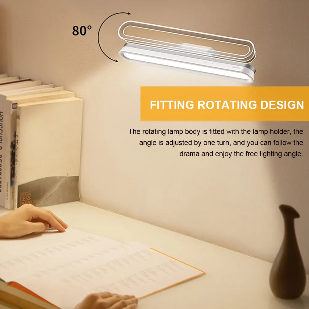 

Magnetic Desk LED Lamp Dimmable Wall Reading Light Stepless Dimming USB Touch portable Lights Vanity Mirror For Dropshipping