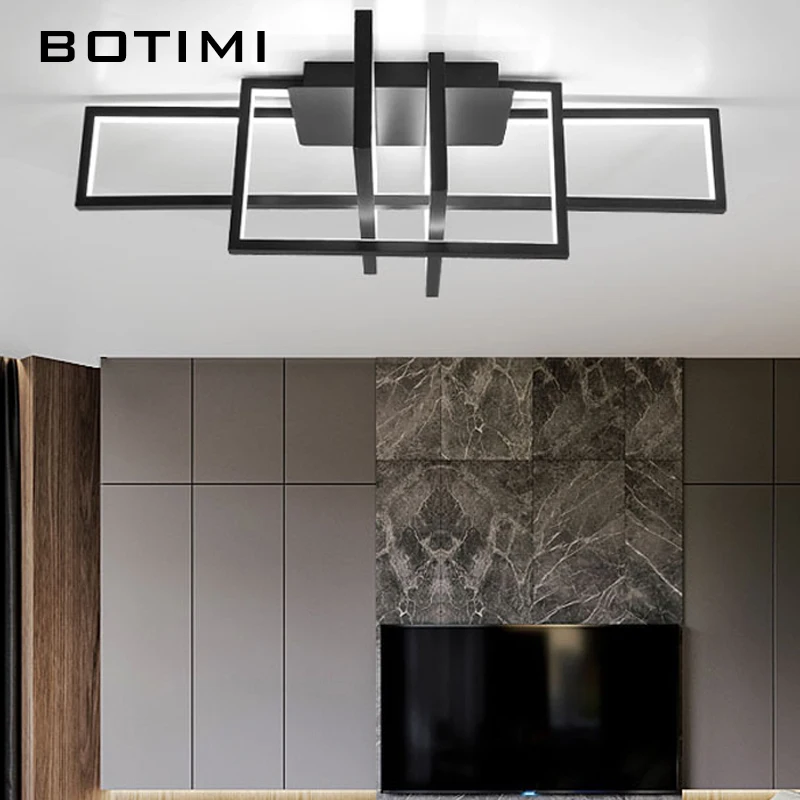 Современный квадратный светодиодный потолочный светильник BOTIMI для гостиной